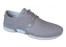 Pantofi barbati casual din piele naturala gri - Model Tomas 549G